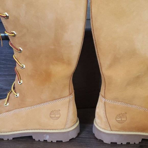 Timberland Girl's Tall Lace Up Boots - Picture 6 of 12